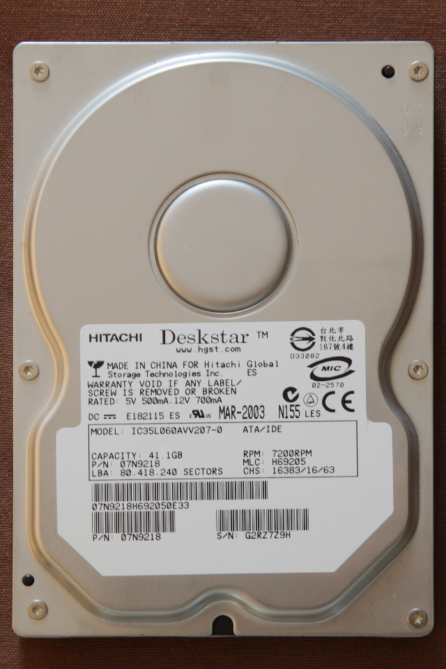 Hitachi / HGST IC35L060AVV207 (Bild 1)